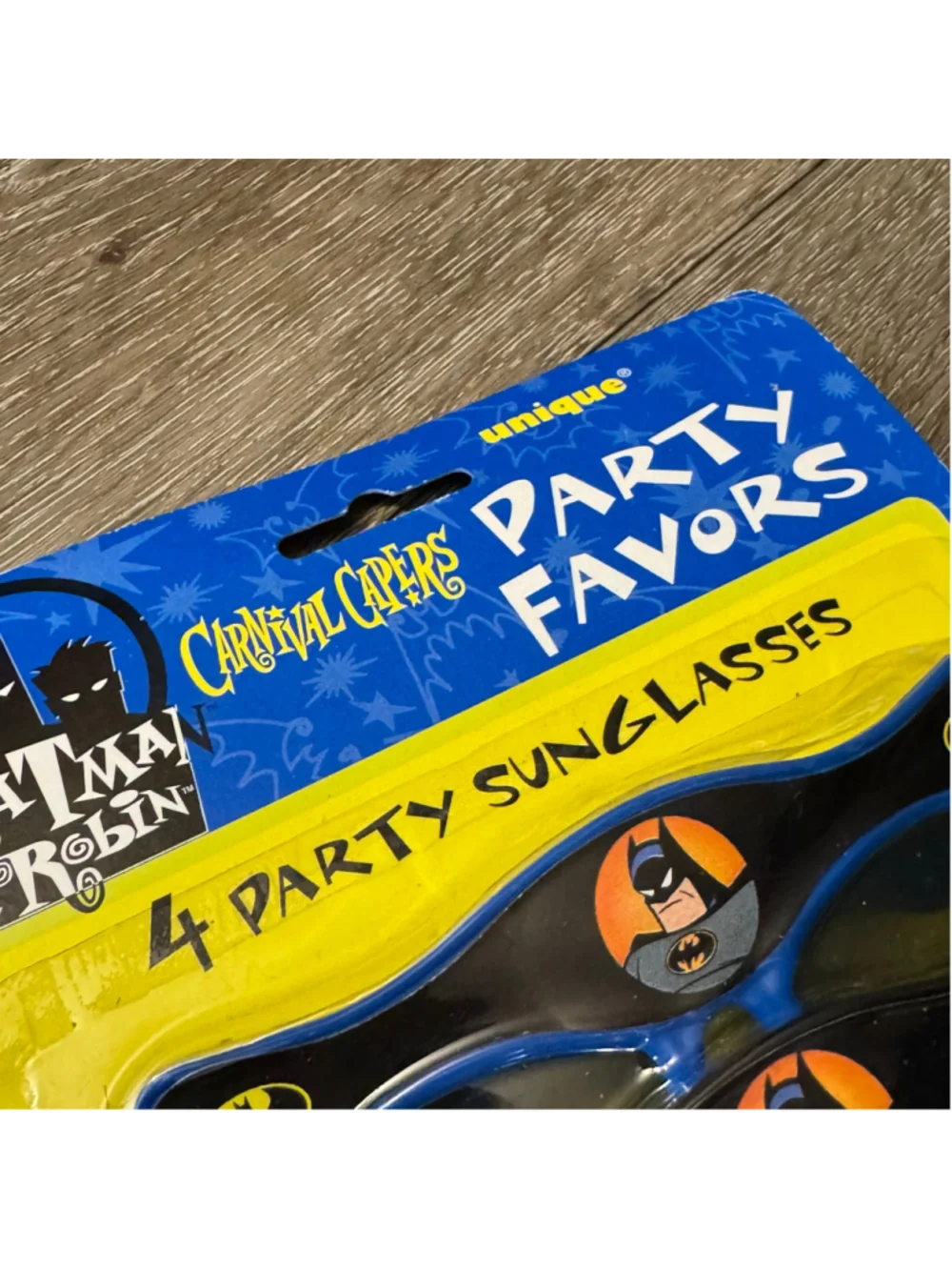 Vintage 1997 Batman & Robin Party Sunglasses 4 Pack Rare